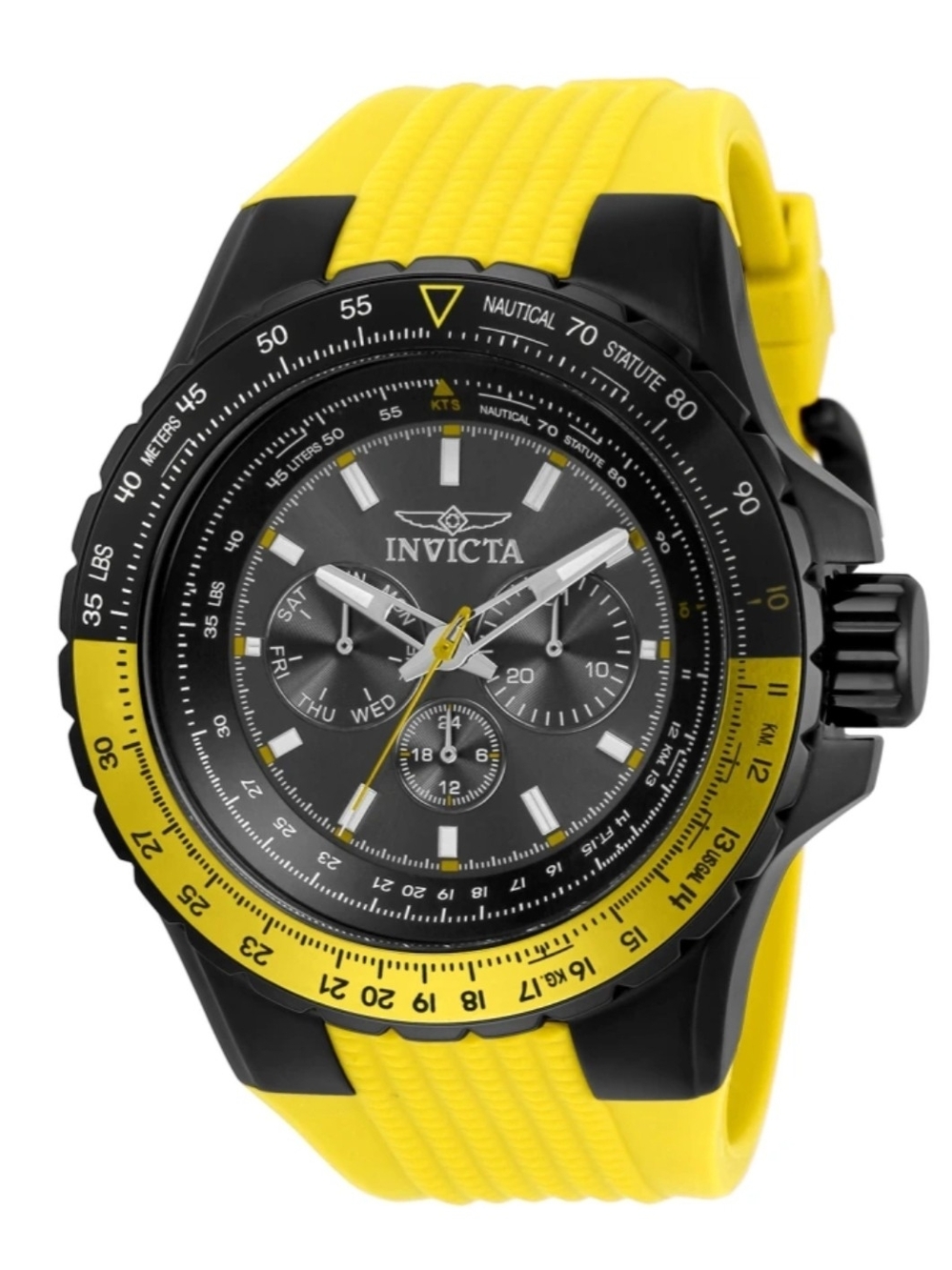 Invicta Aviator 33038 50mm Like New.
